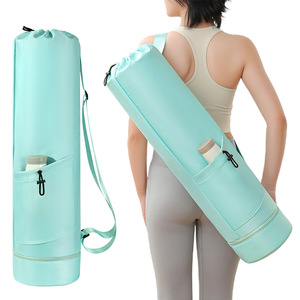 Bolsa de almacenamiento para esterilla de yoga, impermeable, con bolsillo lateral, para deportes al aire libre, gimnasio, viajes - Product Image 1