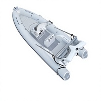 Lüks 20ft RIB Tekne LUX-610 Hypalon Tüplü Derin V Gövdeli Yat Yardımcı Teknesi Açık Deniz Eğlence Aktiviteleri İçin