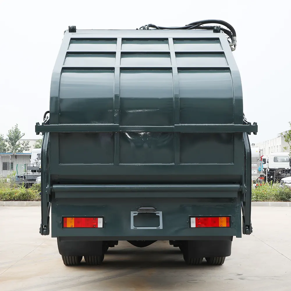 JMC 6CBM truk pemadat sampah RHD truk pembersih wadah sampah untuk dijual