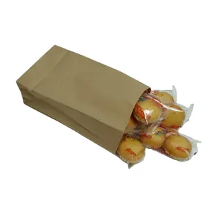 SP520 قابلة لإعادة الاستخدام مخصص حقيبة ورقية لكرافت بني رخيصة الغذاء التعبئة والتغليف السائبة ورقة حقيبة