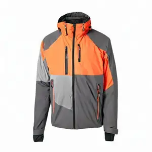 Jaket ski pria wanita grosir 2024 jaket musim dingin penahan angin bulu polar tahan air pakaian salju ski