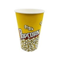 Gobelets à pop-corn Contenants d'emballage alimentaire avec logo personnalisé Récipient à emporter Gobelets à pop-corn en papier jetables de 32oz