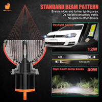 Nuevos faros Led GT7 Bombilla LED H15 Impermeable IP67 Faros LED para automóviles universales Azera X4 Q3 Golf X3 X5