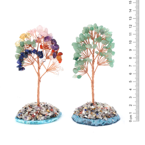 Arbre à Argent en Cristal de Guérison en Gros avec Base en Agate Naturelle et Gravier de Cristal pour le Feng Shui - Product Image 2