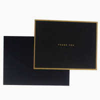 Carte de remerciement personnalisée avec logo, enveloppe et insert en papier premium pour emballage de bijoux, cadeaux de marque et commandes de petites entreprises