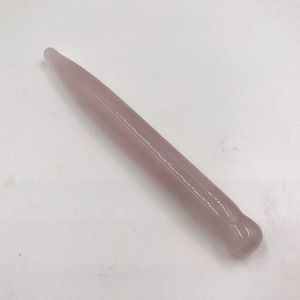 Kustom Rose Quartz titik akupunktur Bar Gua Sha alat pijat santai leher dan penghilang nyeri wajah dengan pena akupunktur - Product Image 2