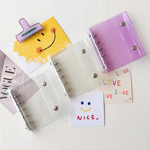 Organiseur de Luxe A7 à Anneaux pour Argent, Planificateur d'Épargne Budgétaire en PVC Transparent, <span class=keywords><strong>Cahier</strong></span> à Reliure - Product Image 5