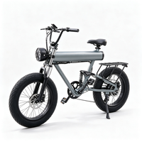 Vélo électrique rétro à gros pneus 48V avec écran LCD