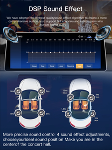 Écran autoradio Android 15 12,8 pouces Snapdragon 8 cœurs avec CarPlay sans fil pour BMW Série 5 F10/F11/F12 avec amplificateur et RGB - Product Image 4