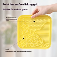 Nouveauté Tapis à lécher pour chien en silicone avec logo personnalisé Bol pour chien Accessoire pour ralentir la consommation des aliments pour les petits animaux