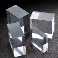 Bloc acrylique transparent personnalisé en usine pour support avec impression de logo de marque