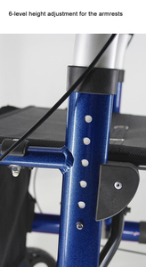 Silla de Ruedas Ligera y Plegable para <span class=keywords><strong>Personas</strong></span> <span class=keywords><strong>Mayores</strong></span>, Silla de Transporte para Pasajeros y Cuidadores - Product Image 6