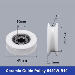 Sen Guang All-ceramic Guide Wheels Wire Drawing <b>Belt</b> Type ISO9001 Certified 45mm Outer Diameter OEM Long <b>Working</b> Life Wear - Product Image 3