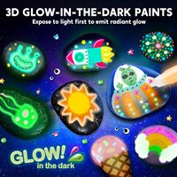 Kit de peinture rupestre-Kit de roche lumineuse dans le noir, arts et artisanat pour les enfants