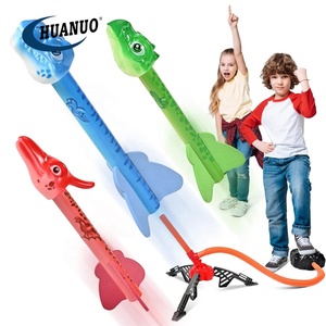 Lanzacohetes para niños con 3 <span class=keywords><strong>dinosaurios</strong></span> de espuma almohadilla de lanzamiento juguetes al aire libre - Product Image 1