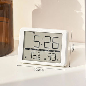 Termometro Digitale da Interno Igrometro per Bambini Monitor da Esterno Display LCD Sensore Intelligente di Umidità e Temperatura con Magnete - Product Image 2