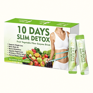 Boisson enzymatique aux fibres <span class=keywords><strong>de</strong></span> <span class=keywords><strong>fruits</strong></span> <span class=keywords><strong>et</strong></span> légumes, marque privée OEM, avec probiotiques pour la santé digestive <span class=keywords><strong>et</strong></span> le bien-être quotidien, 30 ml x 10 sachets - Product Image 1