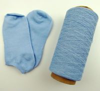 Ne 0.5s-30s Competitive Price Regenerated Cotton Like Polyester Blended Yarn for Socks Knitting Melange Yarn
