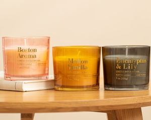 Candela Profumata di Lusso in Vaso di Vetro da 200g, Cera di Soia, Elegante Atmosfera, Decorazione per la Casa, <span class=keywords><strong>Aromaterapia</strong></span> - Product Image 3