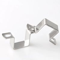 Collier de serrage pour tuyau carré en acier inoxydable 304 personnalisable, épaissi, type U, avec finition en zinc, OEM accepté