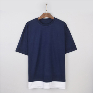 2020 de moda de alta calidad de costura ronda Collar de gran tamaño T camisa para <span class=keywords><strong>los</strong></span> hombres - Product Image 2