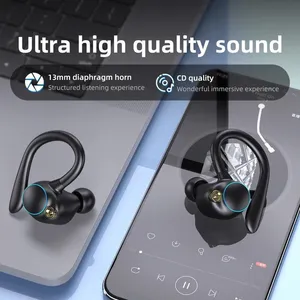 YYK-580 In Ear TWS Earbuds Wireless Headphones Memory Ear Hook Sports Earphones for Running Workout - Product Image 3