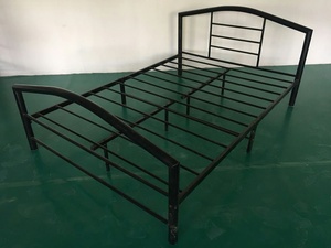 Hiện đại vua/Nữ Hoàng Kích thước nền tảng kim loại giường khung dễ dàng lắp ráp kim loại và gỗ thanh Nữ Hoàng khung giường - Product Image 5