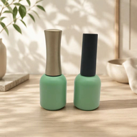 Flacon en verre vide de luxe pour vernis à ongles, avec logo personnalisé, 5 ml, 12 ml, pour gel ou huile cosmétique, avec bouchon pinceau