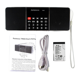 RetekeSS TR602 Dual Band Bluetooth Radio FM AM MP3 Player With TF Card USB Digital Display Portable Radio - Product Image 4