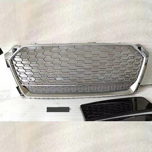 กระจังหน้ารถรังผึ้งสีเงิน RS5สำหรับรถ Audi A5 S5 B9กระจังหน้ารถยนต์สำหรับ Audi 2017 2018 2019 - Product Image 2