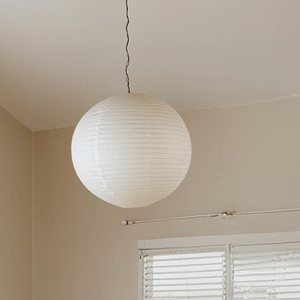 Nordic Japanese <strong>Rice</strong> Paper Pendant Lamp Wabi-Sabi Unique Ceiling <strong>Light</strong> for Indoor Modern Simple Oval AC Chandelier - Product Image 6