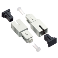 Atenuador de Fibra Óptica Fijo Damu SC UPC Macho a Hembra, 1 a 30dB Opcional, Tipo de Conector Monomodo, para Redes FTTH PON Telecom
