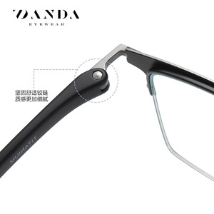 Gafas Danda Eyewear ST6213 de Titanio con Montura Rectangular Semi-Sin Aro, Anti Luz Azul, Ligeras para Hombre - Product Image 5