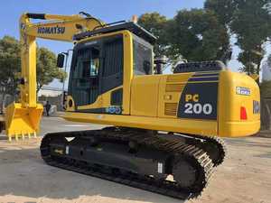 Excavatrice sur chenilles Komatsu PC200 d'origine japonaise, équipement de construction, machine de terrassement PC200 en bon état - Product Image 2