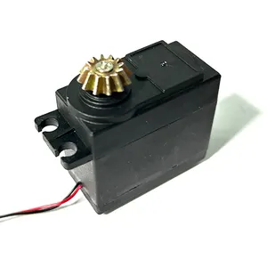 Black Plastic square Box Look DC Motor Quiet Plastic Gear Spur Bevel Gears Shaft Reducer Lock Motor