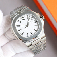 Montre mécanique entièrement automatique de style romain pour couples, design ballon bleu, en acier inoxydable, modèle 0060