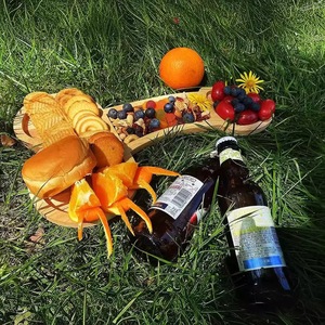 Planche à apéritif rectangulaire en bois massif de 1,2 cm d'épaisseur, plateau de présentation alimentaire, plateau à <span class=keywords><strong>fromage</strong></span> et charcuterie, plateau de service de cuisine - Product Image 4