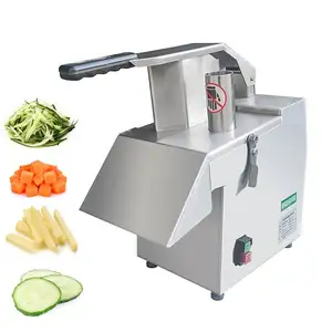 Stainless Steel Fresh Vegetable Cutter Slicer\/ Adjustable Shapes Vegetable Cutting Machine Leaf Stem Vegetable Dicer