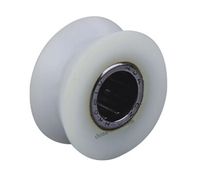 Rouleau de guidage automatique pour porte coulissante en nylon Roue à roulement à billes en acier (ML-AV039)