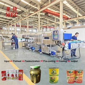MBC ODM Personnalisé Continu Tunnel Pickle Pasteurisateur Pasteuriser Bouteille En Conserve Emballé Snack Foods - Product Image 1