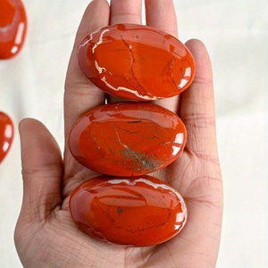 Pierre de jaspe rouge naturelle polie en forme ovale pour la guérison spirituelle, la décoration intérieure et les cadeaux de fêtes (vente en gros) - Product Image 5