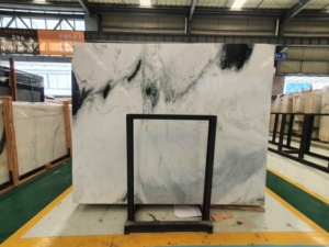 BOTON Đá Tự Nhiên Tấm Ốp Tường Mặt Bàn Đá Lát Sàn Cầu Thang Đá Cẩm Thạch Trắng Gấu Trúc Giá - Product Image 3