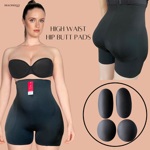 Funda delgada sin costuras de cintura alta, almohadillas para glúteos y cadera, pantalones cortos moldeadores, Gaine Ventre, potenciador de cadera, levantador de glúteos, vientre plano - Product Image 1