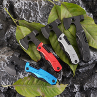 Bochen Nouveau produit Hache multifonctionnelle portable Mini marteau à clous Multi-outils Outil de camping en plein air Verrou de sécurité Couteaux EDC Outils