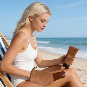 Kit de bronzage sans soleil pour le visage, ensemble de gants applicateurs de bronzage auto-bronzant imperméables pour l'application de lotion corporelle - Product Image 6
