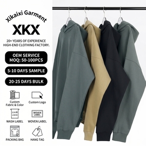 Sudadera con Capucha Extra Grande de Forro Polar para Hombre, de Invierno, con Logotipo Personalizado Serigrafiado, 100% Algodón, Sin Cordones, Venta al Por Mayor - Product Image 1