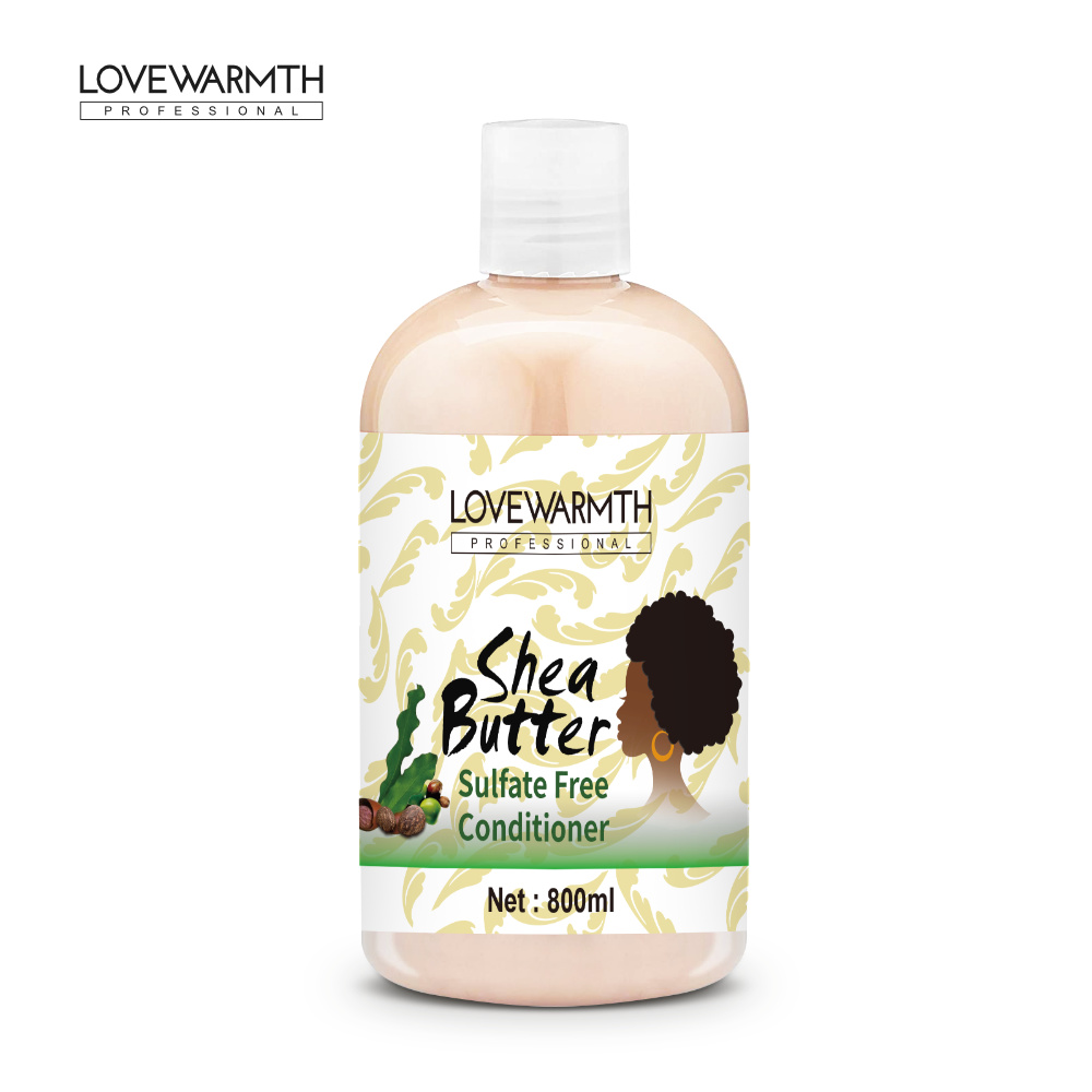 Кондиционер без сульфата, 100% чистый и уход, новое Африканское масло ши, уход за волосами
