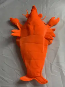 Customized Stuffed Plush Sea Animal Lobster Hat For Party Festival Adult