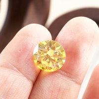 Pierre de Moissanite Jaune Citron de 1 Carat de Haute Qualité en Gros, Qualité VVS, pour la Fabrication de Bijoux, Fournisseur d'Usine OEM