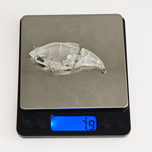 NOUVEAU Leurre de pêche à la brochette <span class=keywords><strong>Vatalion</strong></span> 7cm 7.9g, corps de leurre articulé non peint, flottant, pour pêche au bar - Product Image 5